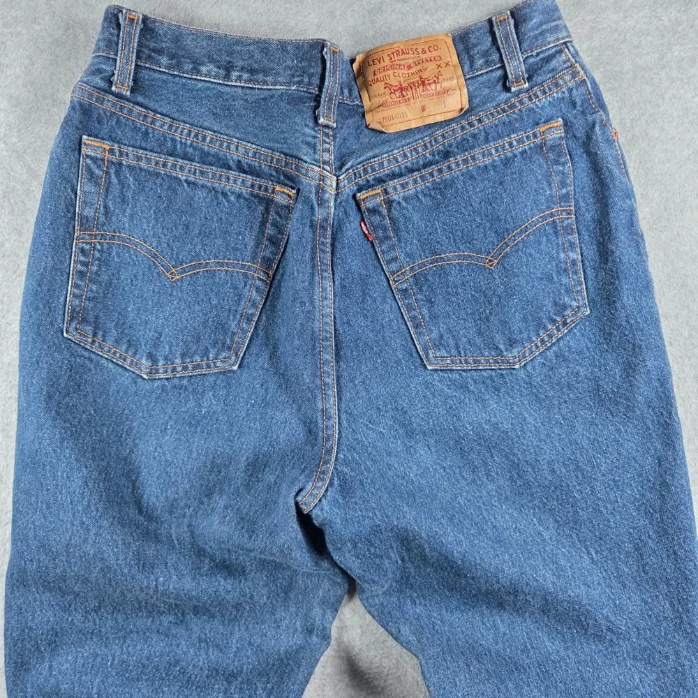 Levi's 17501-0115 Jeans Mens 28x29 Blue Vintage Made in USA Tapered High Rise